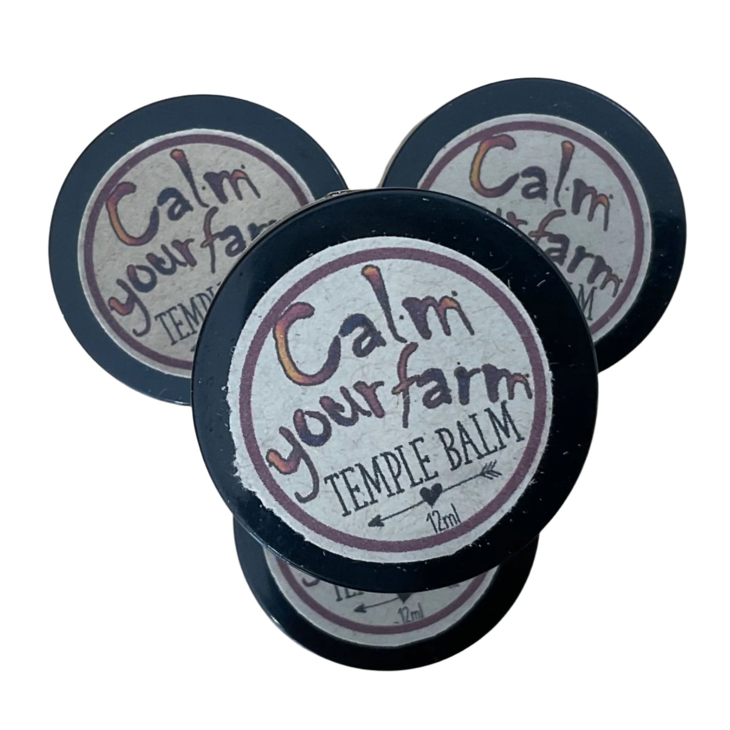 Calm Your Farm Temple Balm (approx 14ml) by Naturally Wild Skin