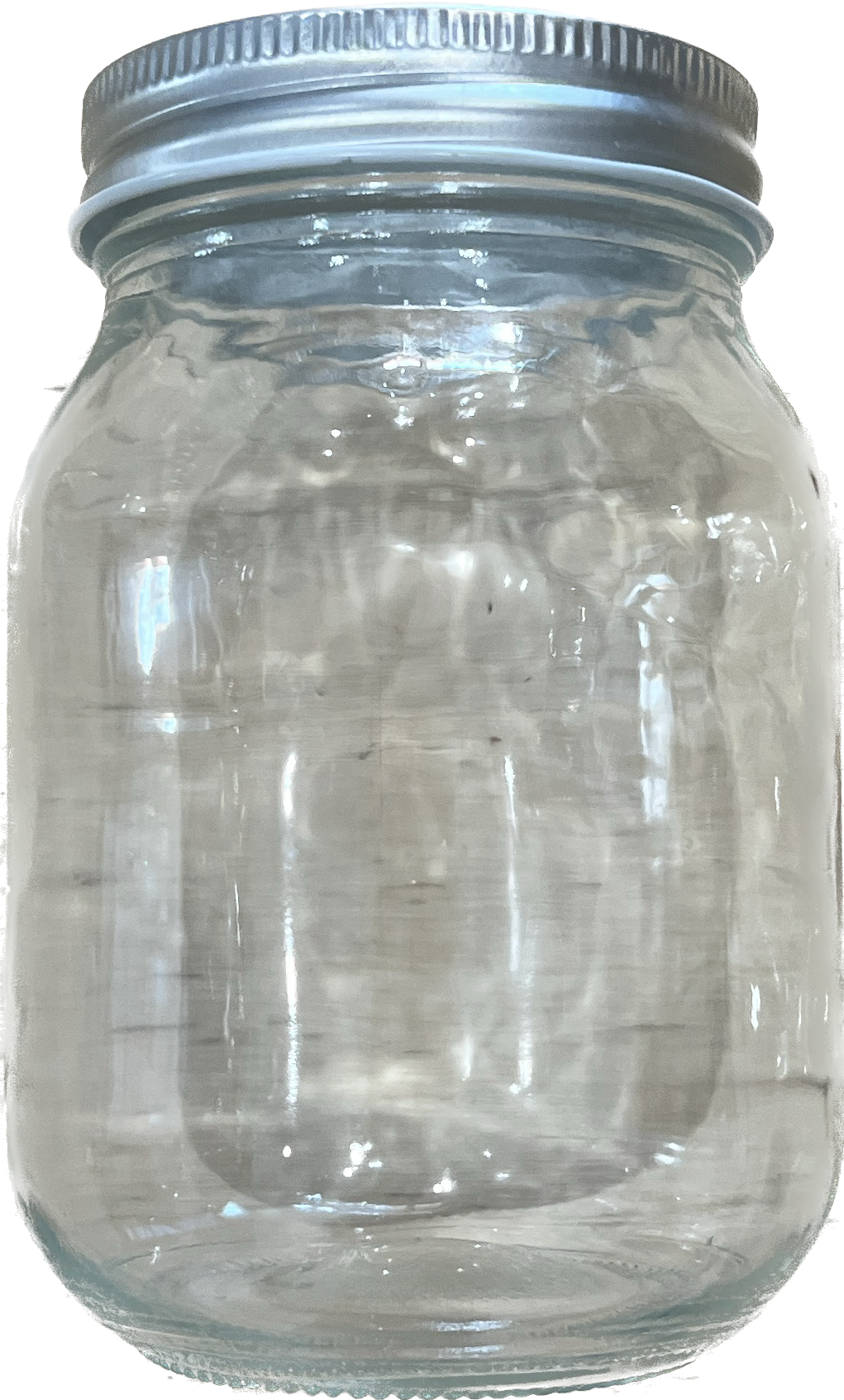 450mL Mason Rounded Square Jar, Sliver lid