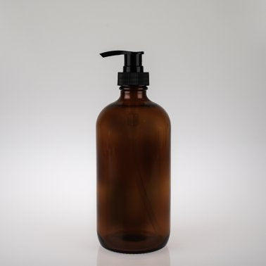 250mL Amber Glass Pump Bottle