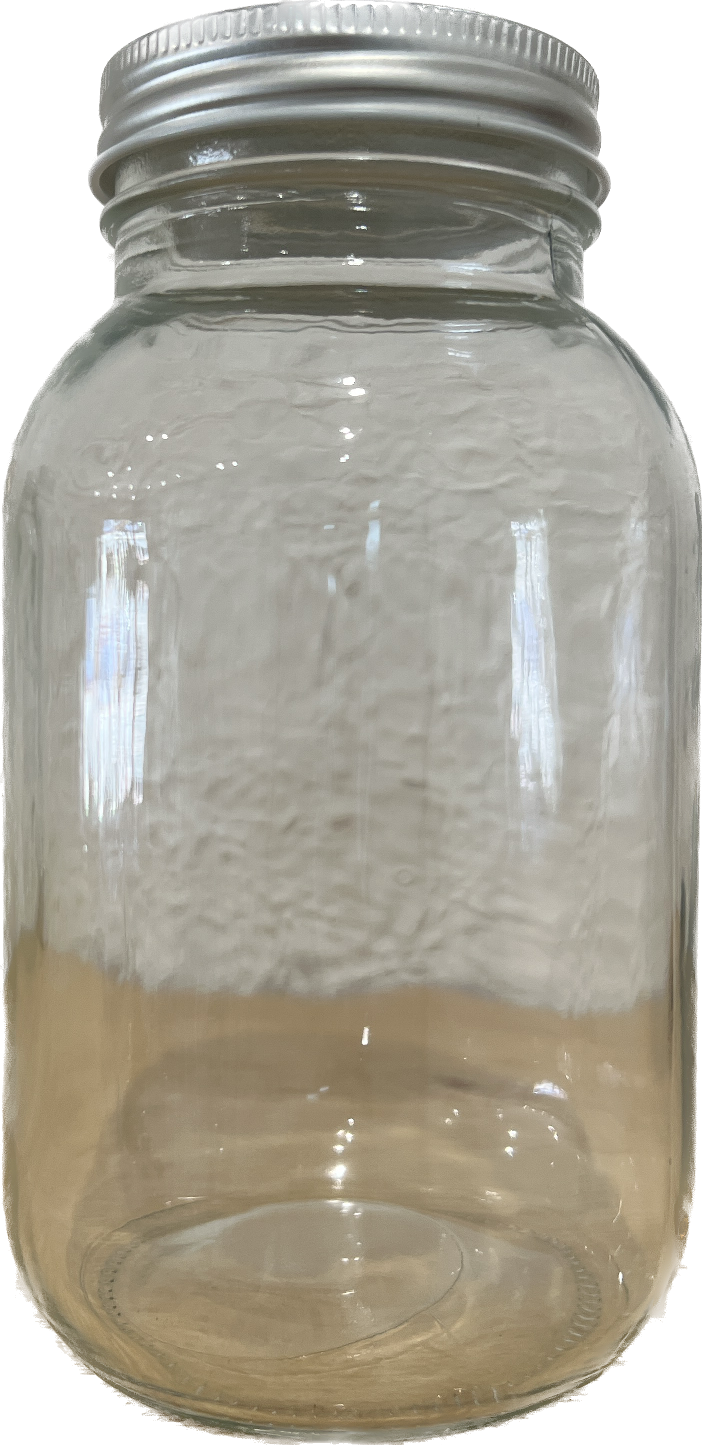 Mason Rounded Square Jar, Sliver lid 750mL