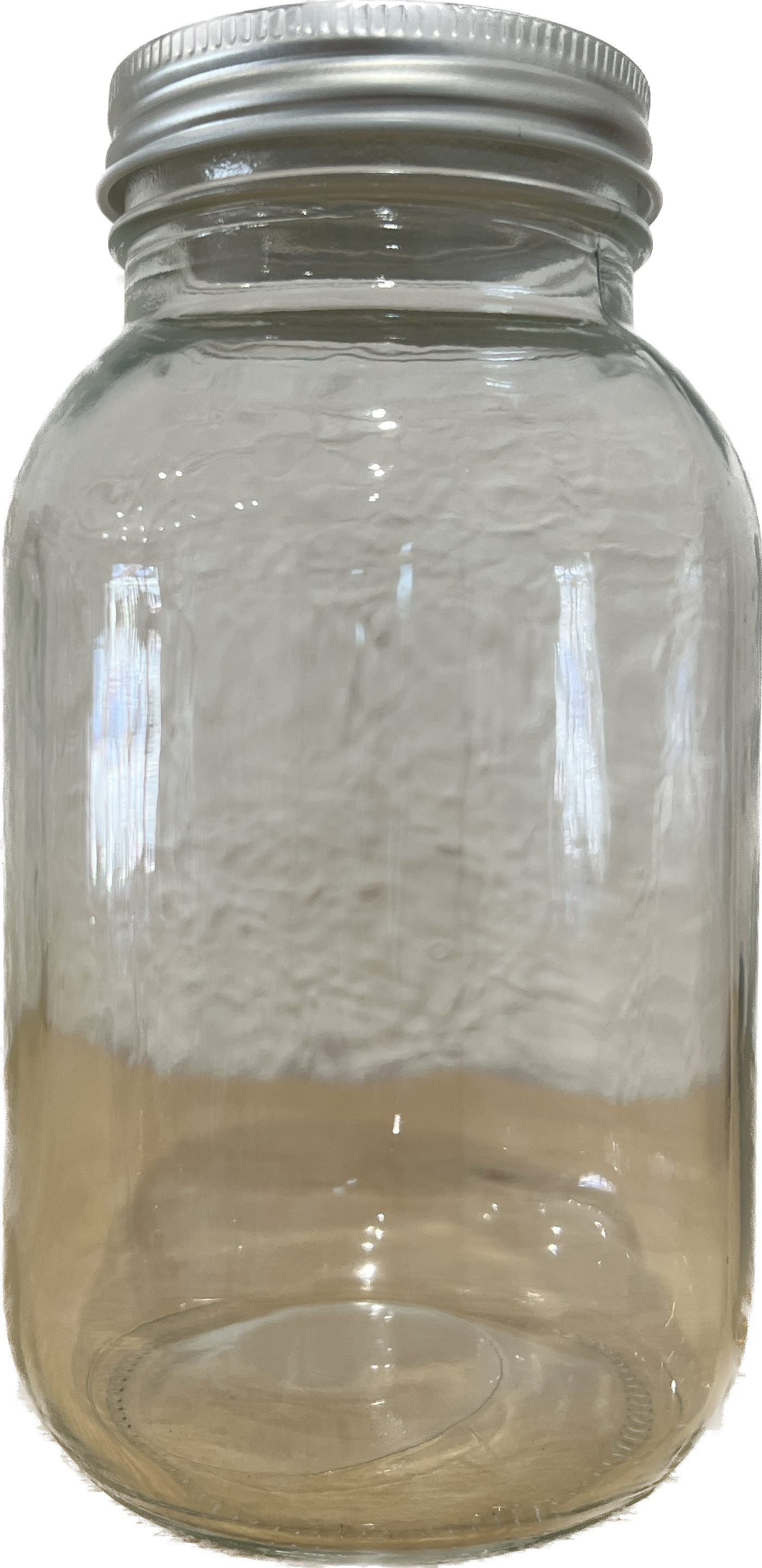 750mL Mason Rounded Square Jar, Sliver lid